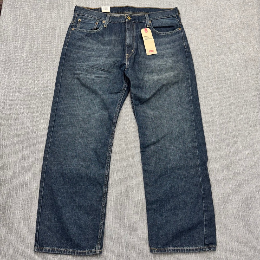 Levi's 569 Loose Straight Jeans Mens 36x30 Medium Wash Blue Denim 00569-0041 NWT